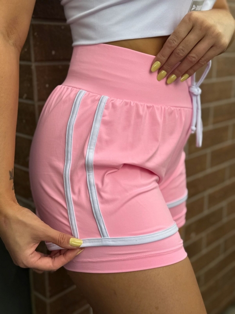 Shorts Duplo Rosa Duvic´s - Imagem 2